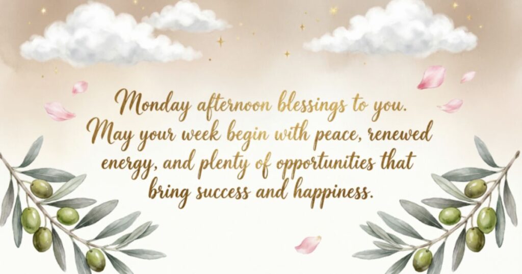 Good Afternoon Blessings For Every Day Of The Week