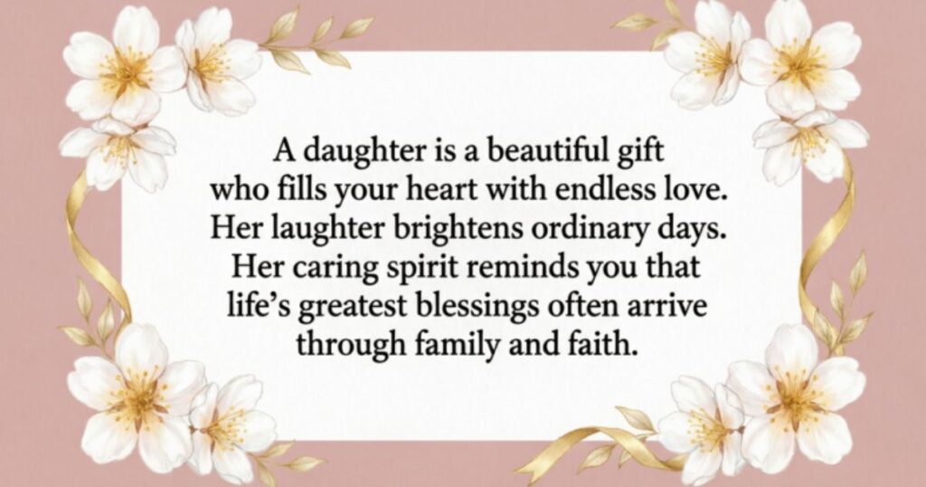 "Daughters Are Blessings" Really Mean
