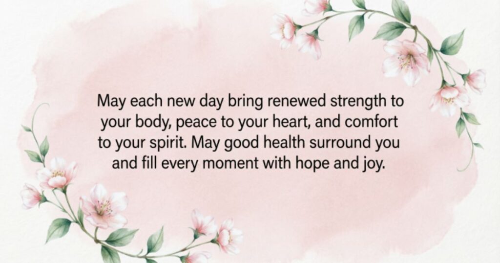 Health Blessings Wishes