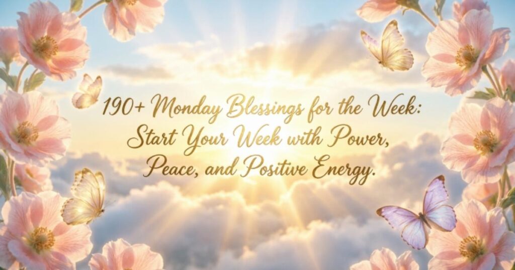 190+Monday Blessings for the Week: Start Your Week with Power, Peace, and Positive Energy