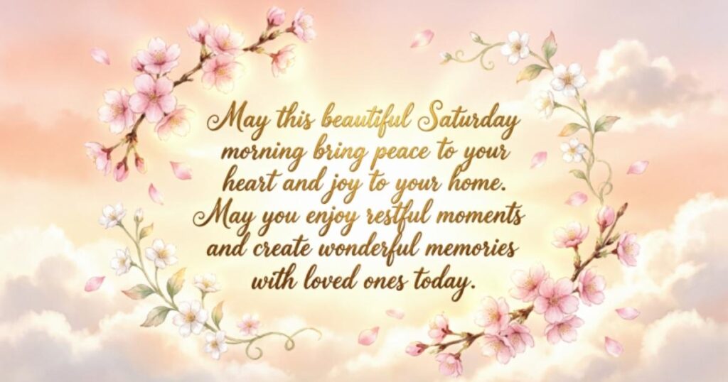 Saturday Good Morning Blessings