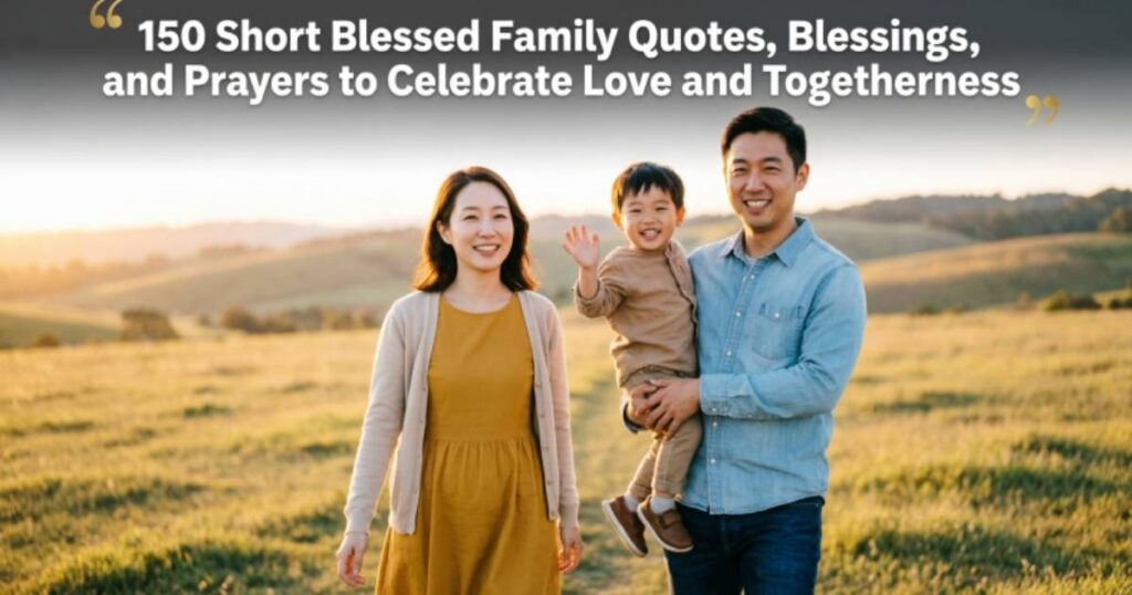 150 Short Blessed Family Quotes, Blessings, and Prayers to Celebrate Love and Togetherness 