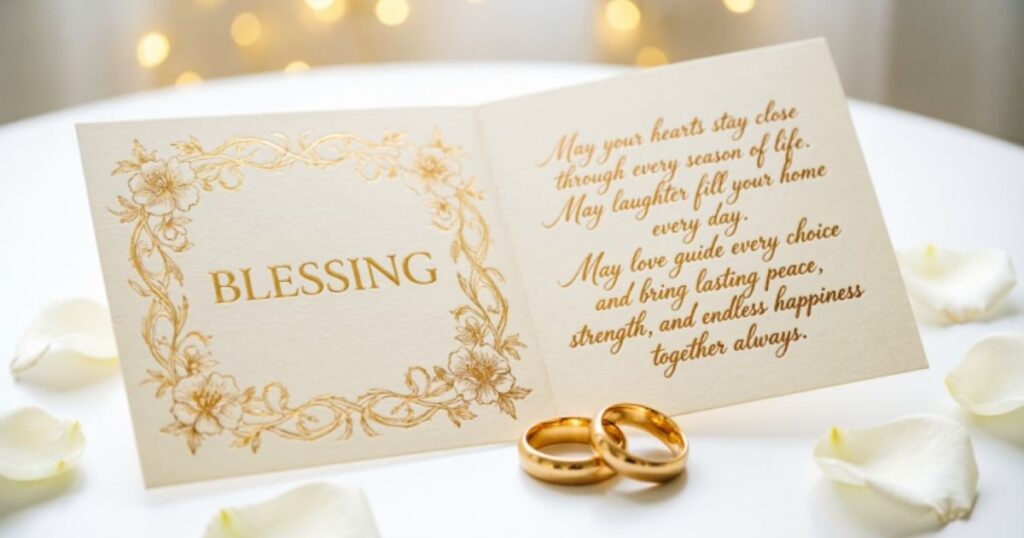 Short Wedding Blessings
