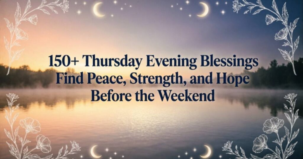 150+Thursday Evening Blessings Find Peace, Strength, and Hope Before the Weekend 