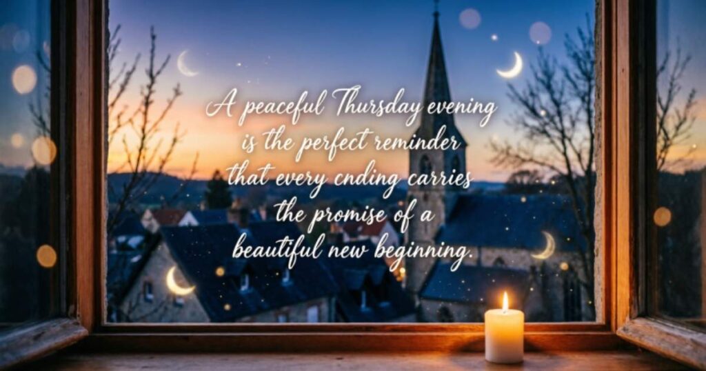 Thursday Evening Blessings Quotes
