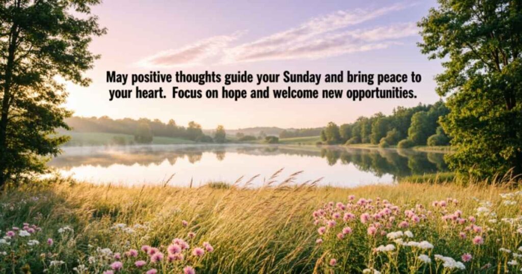 Positive Sunday Blessings And Thoughts