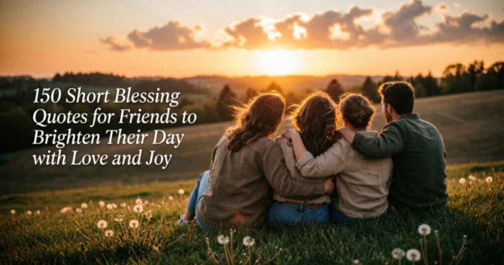 150 Short Blessing Quotes for Friends to Brighten Their Day with Love and Joy 