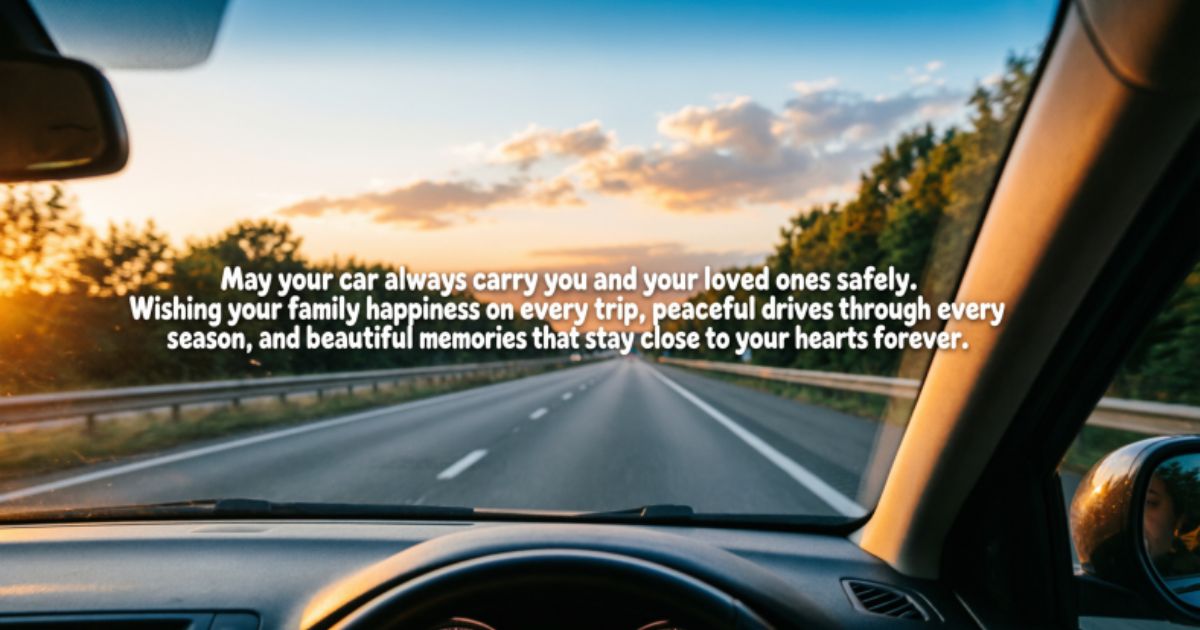 Inspirational Car Blessings For Family And Friends