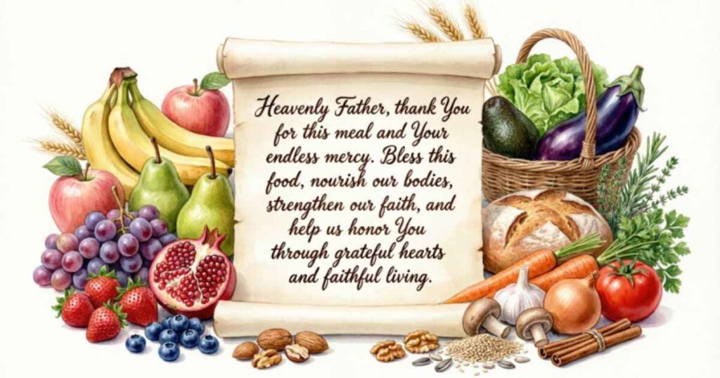 Religious Food Prayer Blessings