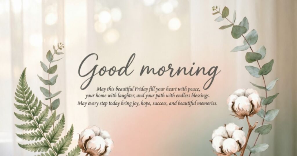 Good Morning Friday Blessings
