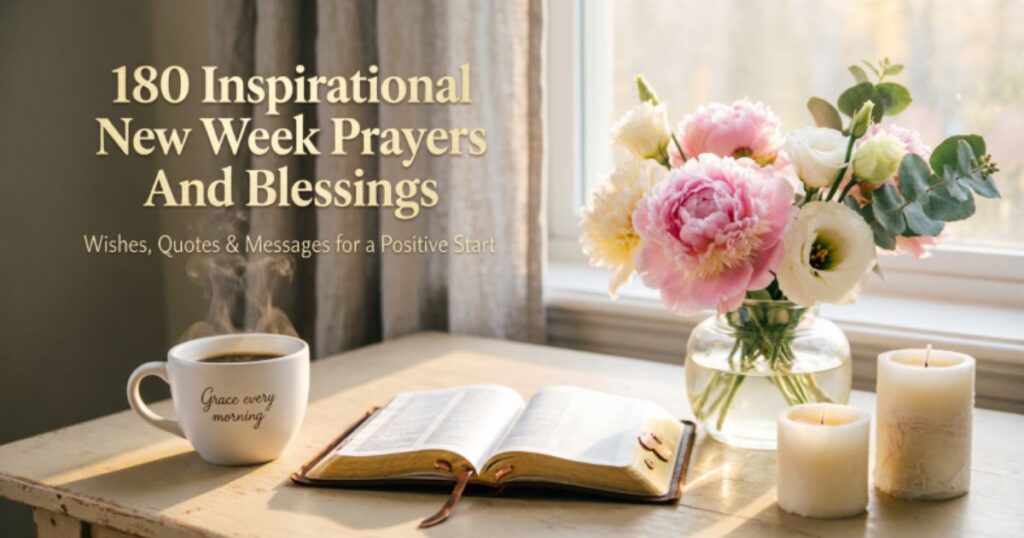180 Inspirational New Week Prayers And Blessings, Wishes, Quotes & Messages for a Positive Start