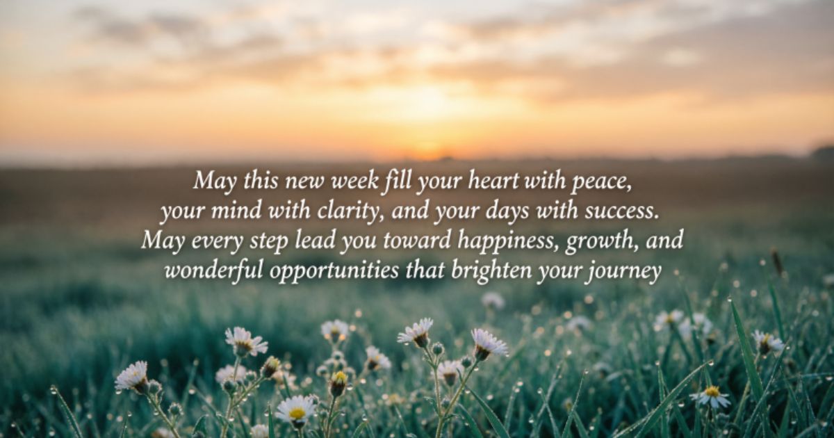 Happy New Week Blessings