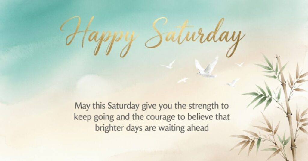 Motivational Saturday Blessings
