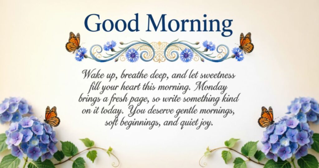 SWEET GOOD MORNING MONDAY BLESSINGS