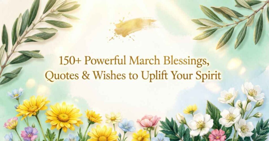 150+ Powerful March Blessings, Quotes & Wishes to Uplift Your Spirit