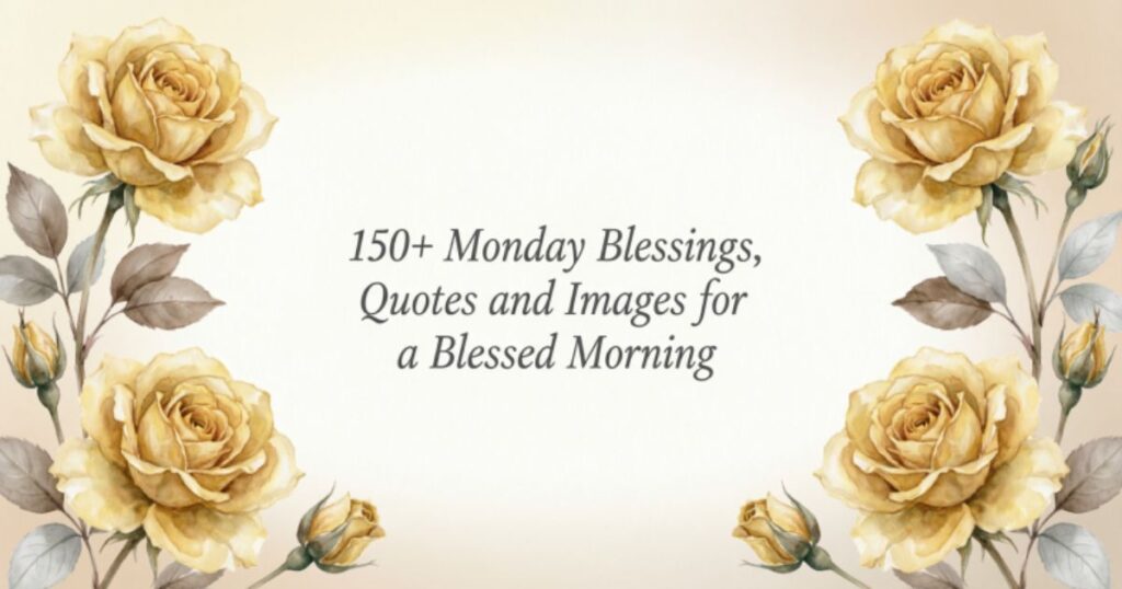 150+ Monday Blessings, Quotes and Images for a Blessed Morning 