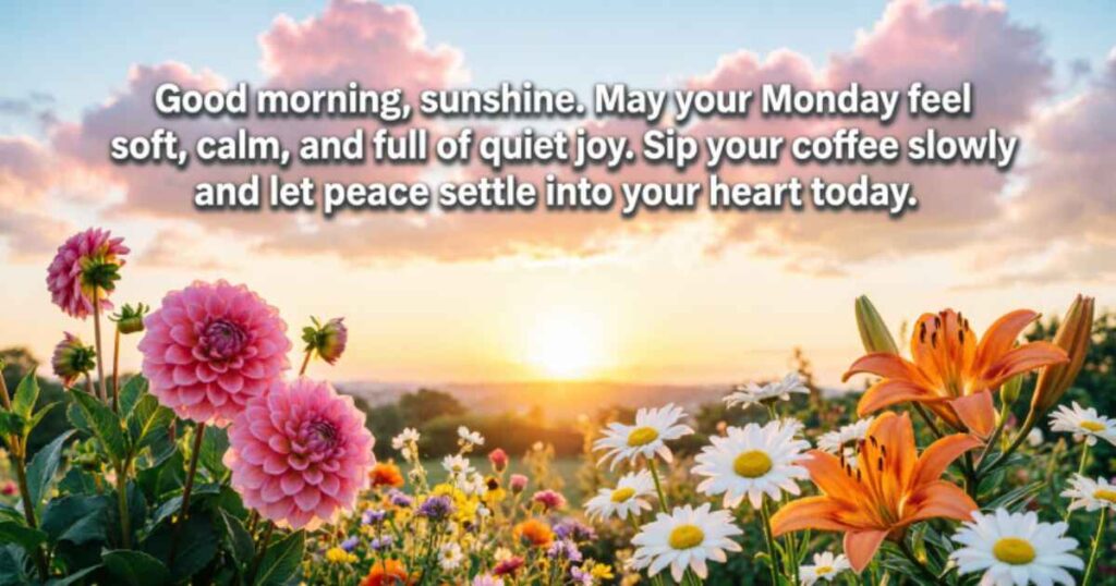 Sweet Good Morning Monday Blessings