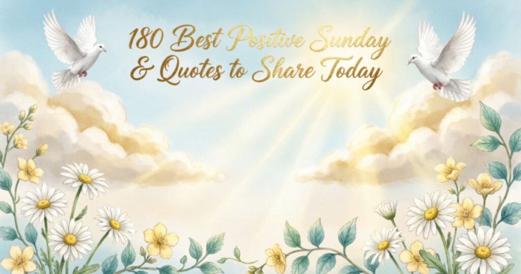 180 Best Positive Sunday Blessings & Quotes to Share Today 