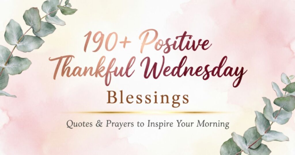 190+ Positive Thankful Wednesday Blessings, Quotes & Prayers to Inspire Your Morning 
