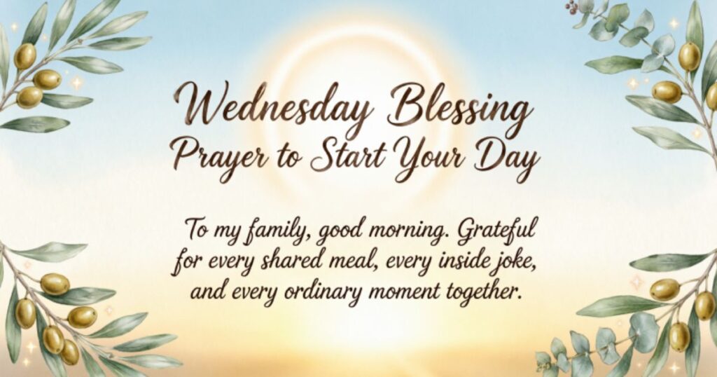 WEDNESDAY BLESSINGS FOR LOVED ONES AND FAMILY