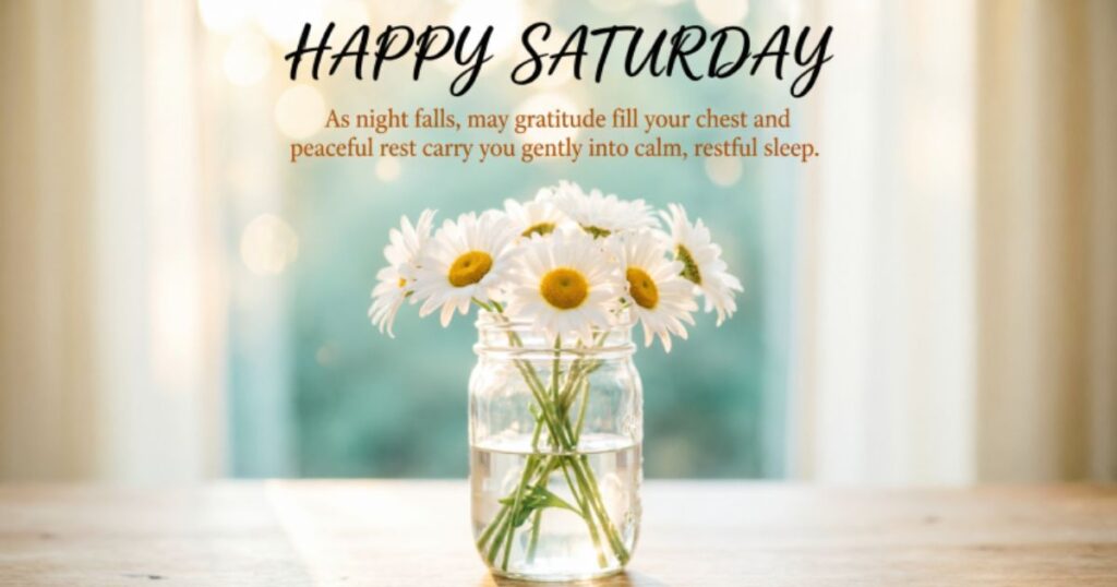 SATURDAY NIGHT BLESSINGS FOR GRATITUDE AND REST
