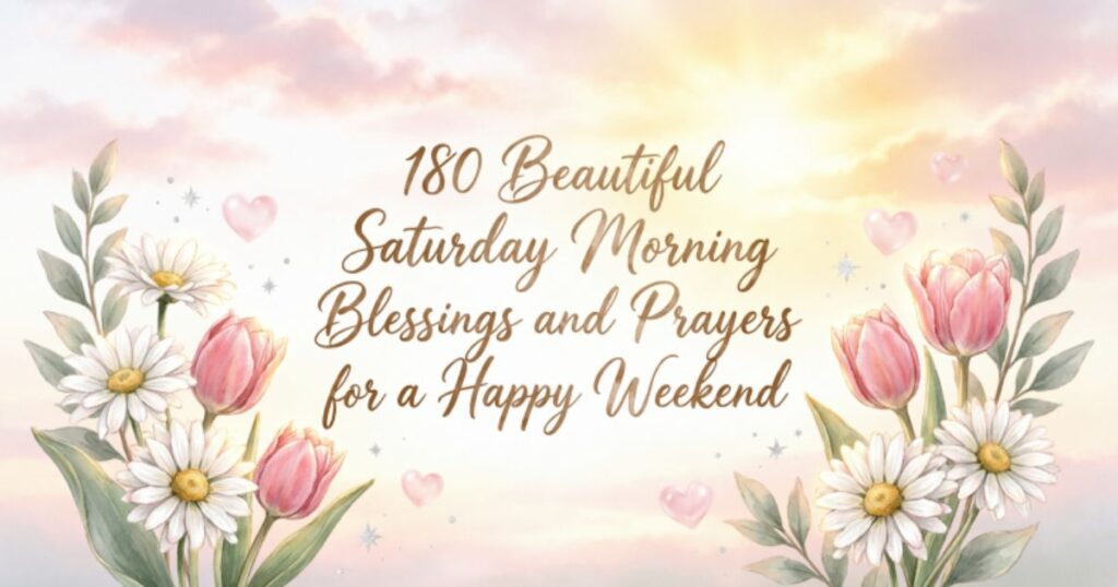180 Beautiful Saturday Morning Blessings and Prayers for a Happy Weekend 
