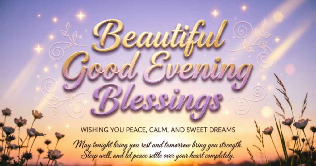 SHORT AND SIMPLE SUNDAY EVENING BLESSINGS