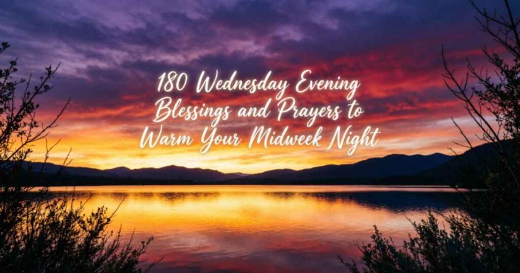 180 Wednesday Evening Blessings and Prayers to Warm Your Midweek Night 