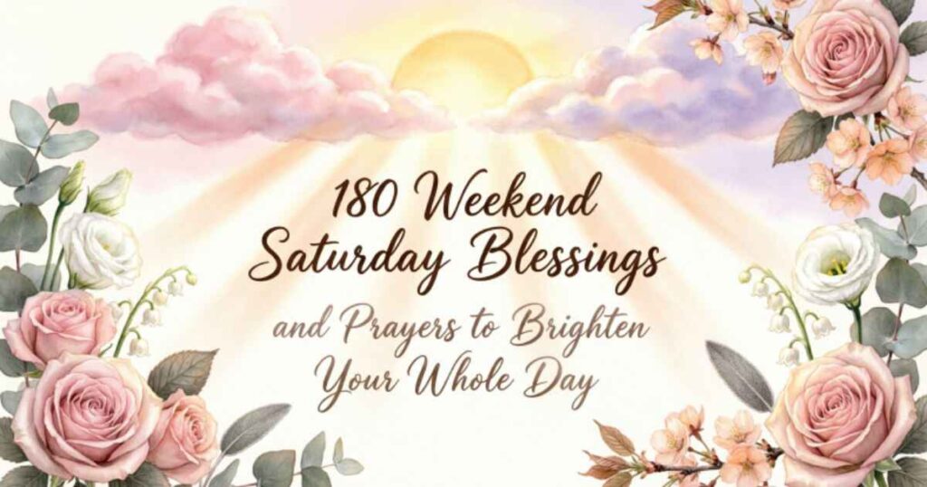 180 Weekend Saturday Blessings and Prayers to Brighten Your Whole Day 