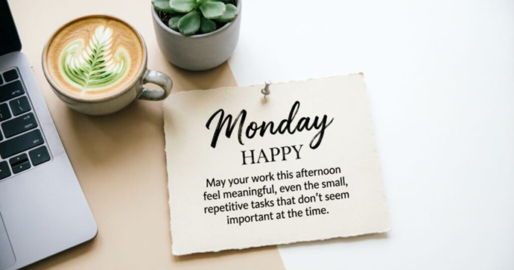 Uplifting Monday Afternoon Blessings for Work
