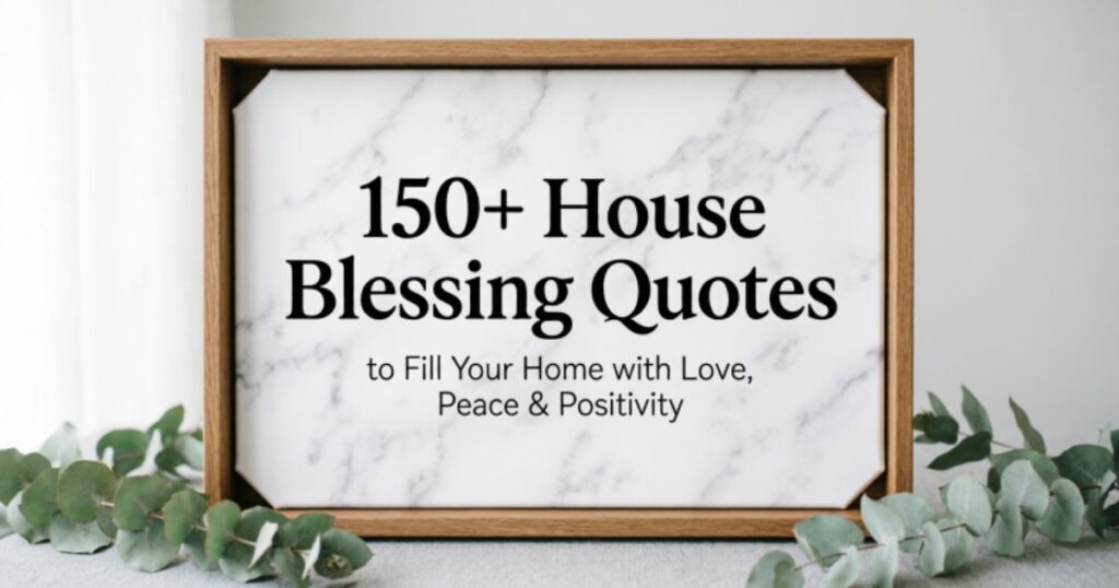 150+ House Blessing Quotes to Fill Your Home with Love, Peace & Positivity