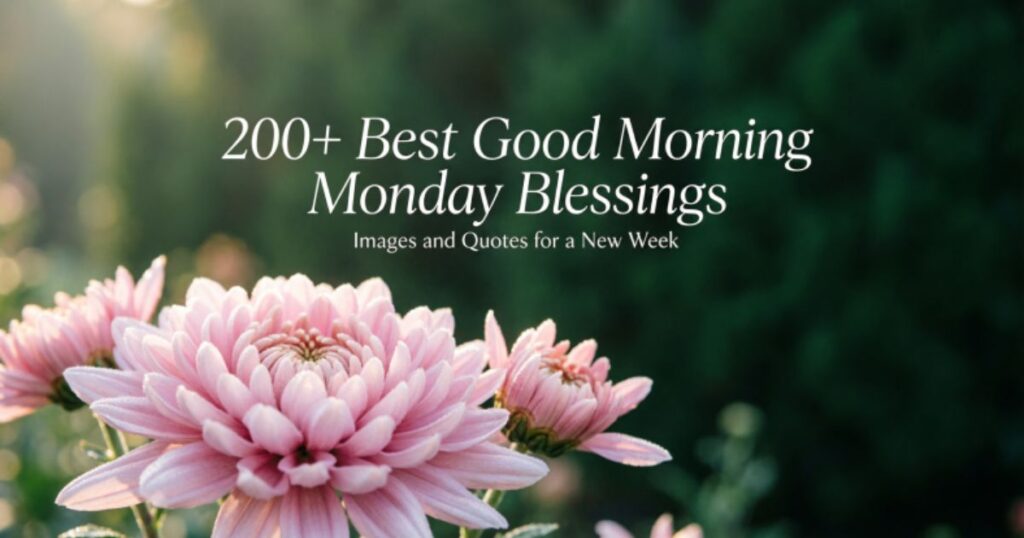 200+ Best Good Morning Monday Blessings Images and Quotes for a New Week 