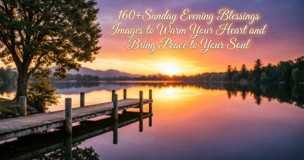 160+Sunday Evening Blessings Images to Warm Your Heart and Bring Peace to Your Soul 