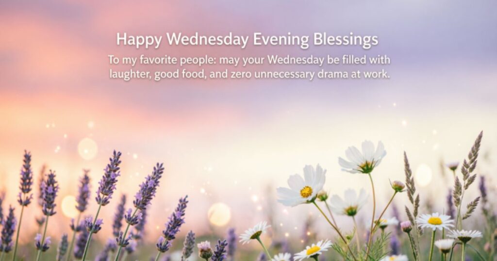 WEDNESDAY BLESSINGS FOR FRIENDS AND FAMILY
