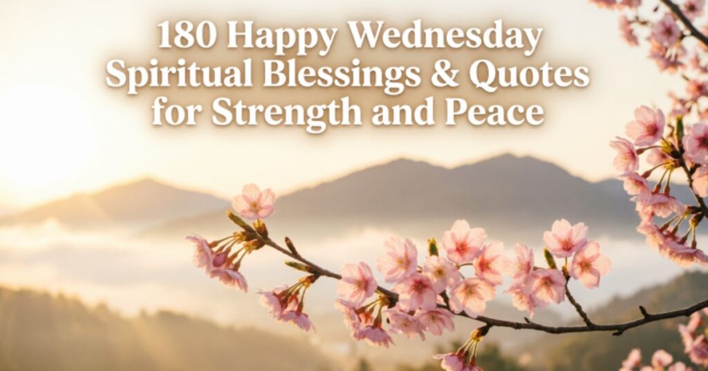 180 Happy Wednesday Spiritual Blessings & Quotes for Strength and Peace 