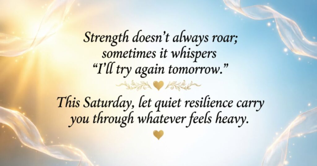 African American Saturday Blessings for Strength