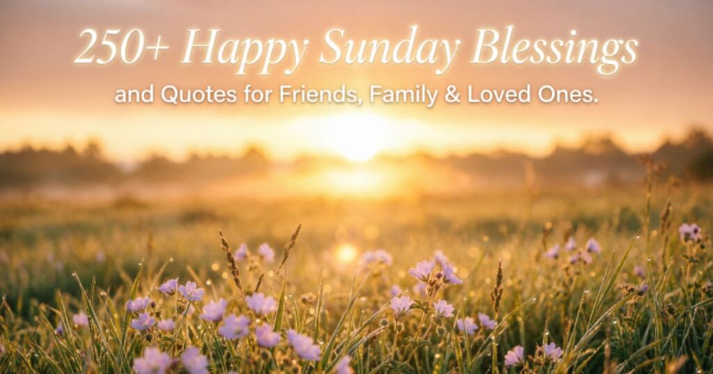 250+ Happy Sunday Blessings and Quotes for Friends, Family & Loved Ones 