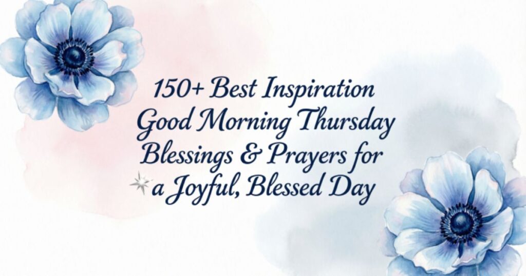 150+ Best Inspiration Good Morning Thursday Blessings & Prayers for a Joyful, Blessed Day 