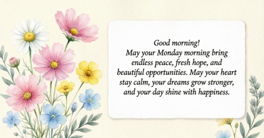 Good Morning Monday Blessings