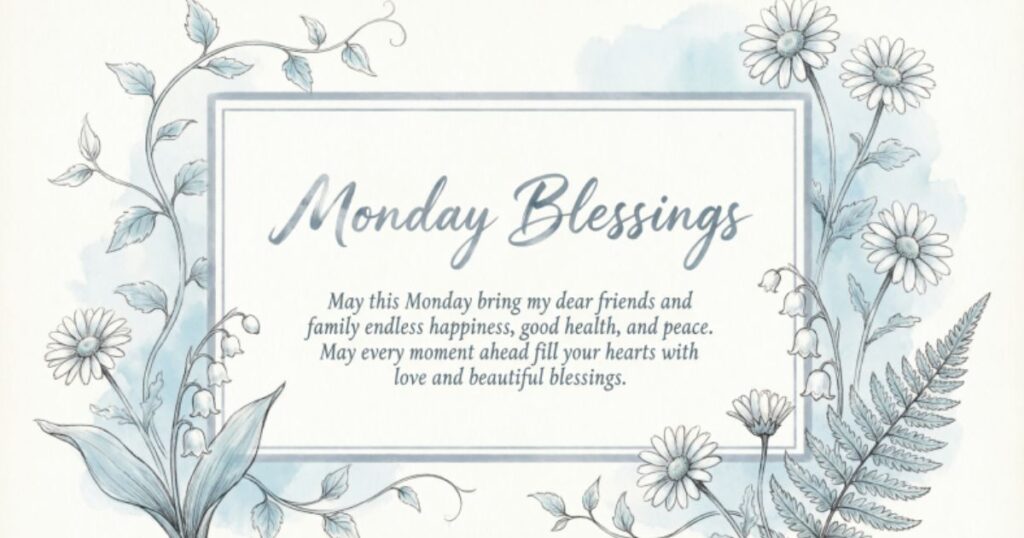 Monday Blessings For Friends And Family