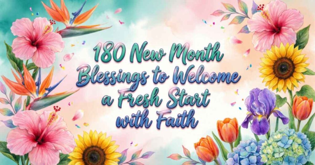 180 New Month Blessings to Welcome a Fresh Start with Faith 