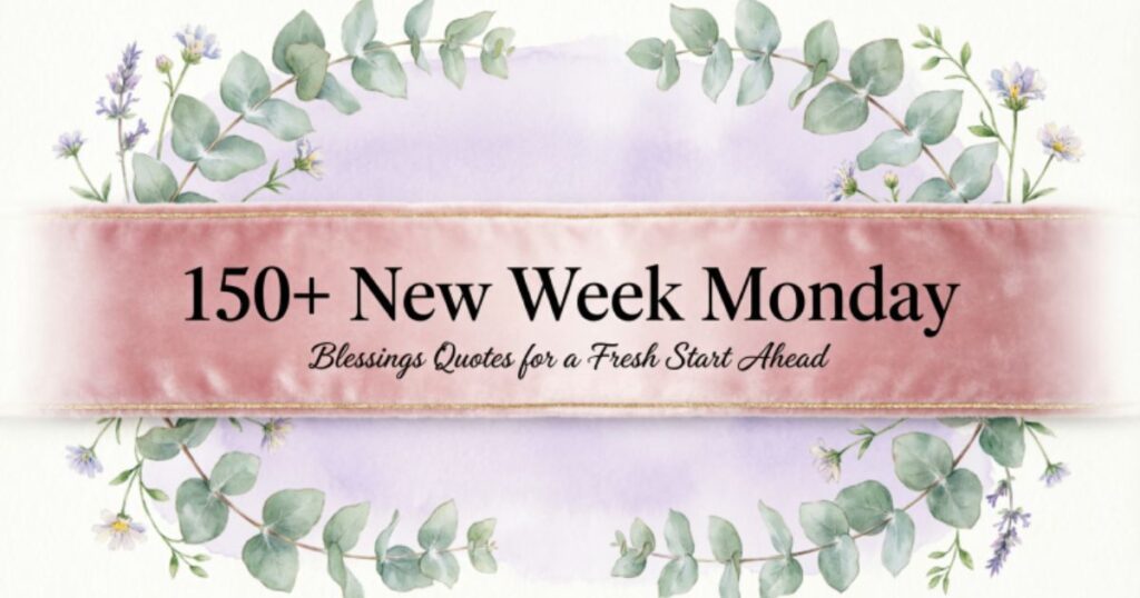 150+ New Week Monday Blessings Quotes for a Fresh Start Ahead 