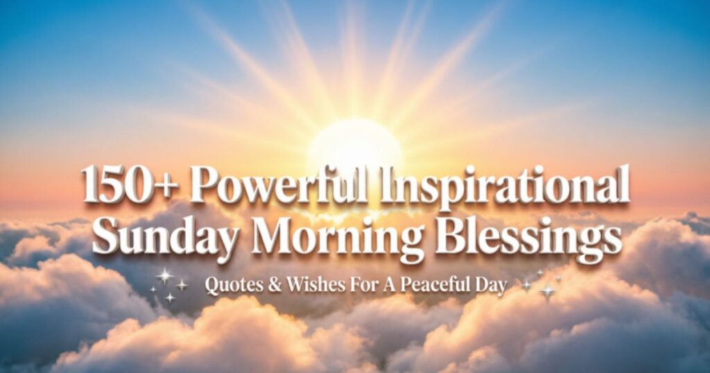 150+ Powerful Inspirational Sunday Morning Blessings, Quotes & Wishes For A Peaceful Day 