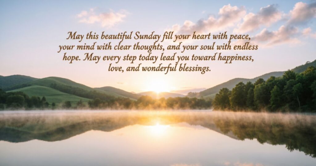 Inspirational Sunday Morning Blessings