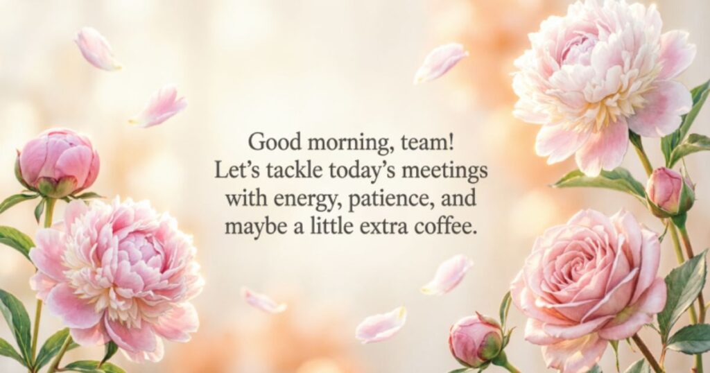 MOTIVATING GOOD MORNING WISHES FOR COWORKERS