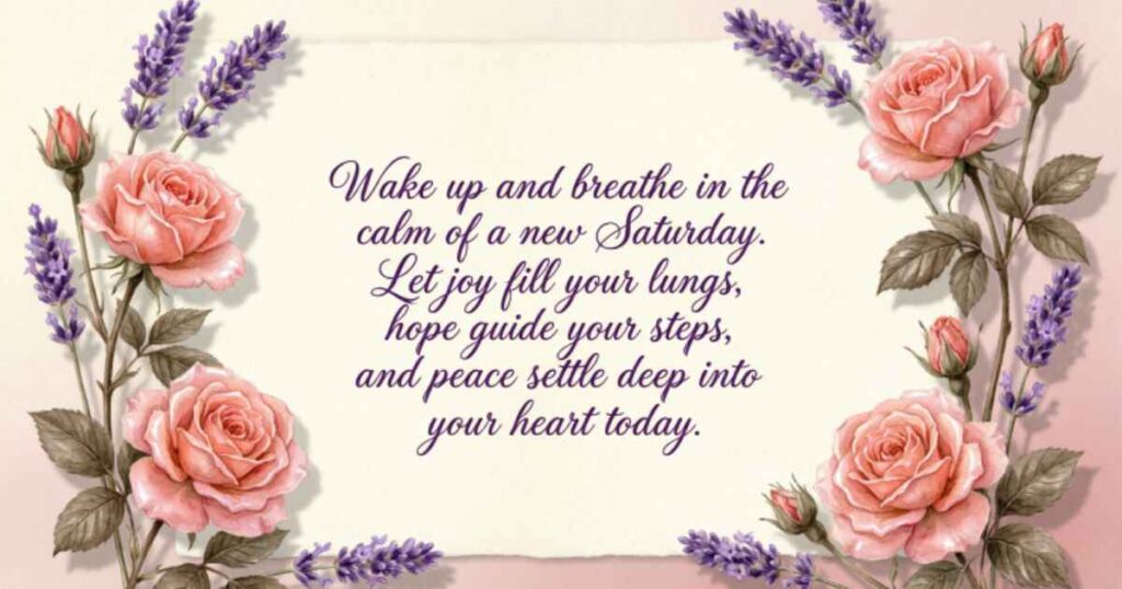 HAPPY SATURDAY BLESSINGS FOR A BEAUTIFUL START