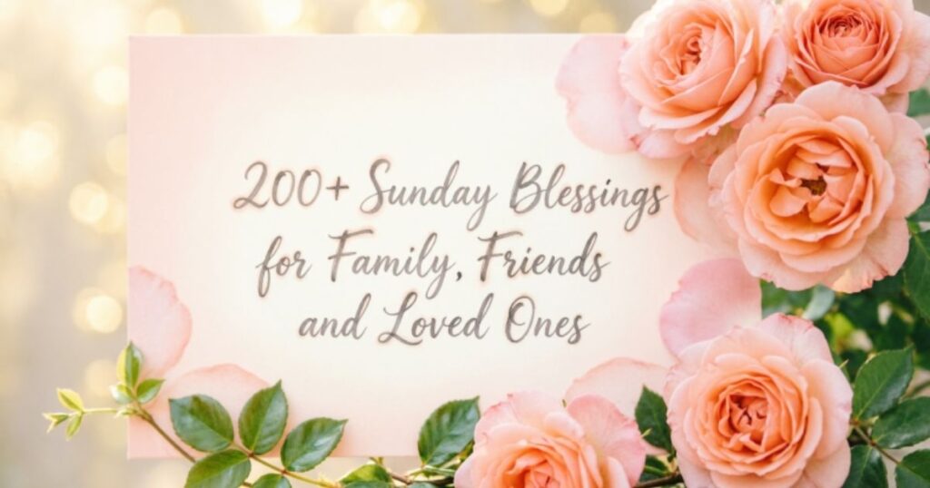 200+ Sunday Blessings for Family, Friends and Loved Ones 