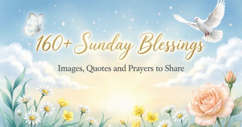 160+ Sunday Blessings Images, Quotes and Prayers to Share 