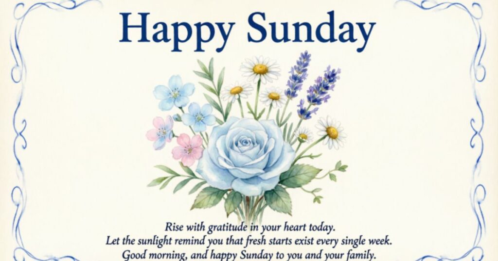 Good Morning Sunday Blessings