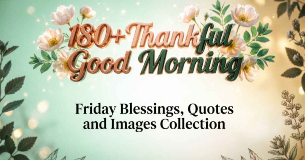 180+Thankful Good Morning Friday Blessings, Quotes and Images Collection 